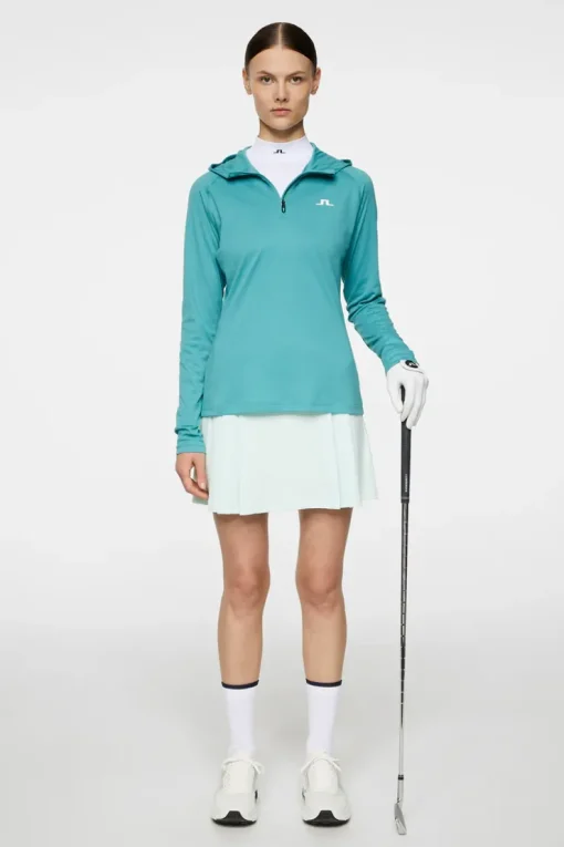 Agnes Quarter Zip Hood-J.Lindeberg Hot