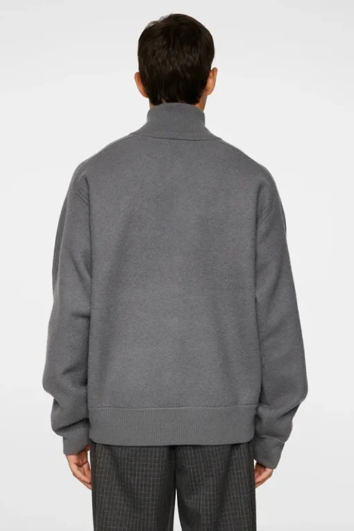 Bon Boiled Wool Quarter Zip-J.Lindeberg Hot