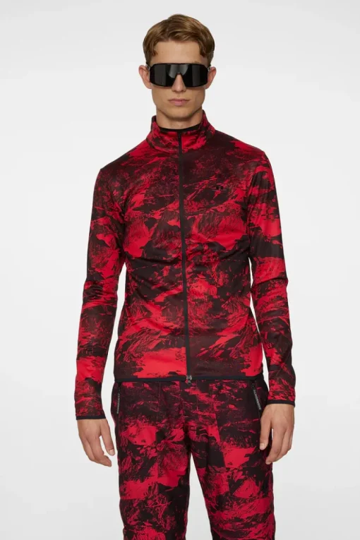 Eddie Print Mid Layer-J.Lindeberg Best Sale