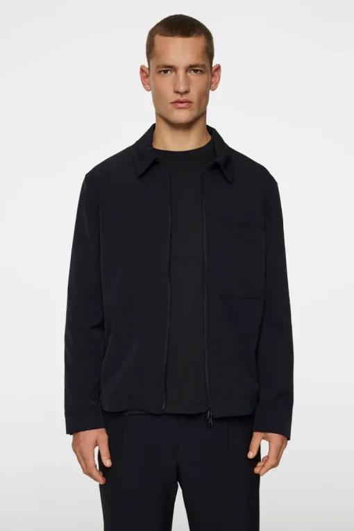 Jake Zipped Overshirt-J.Lindeberg Shop