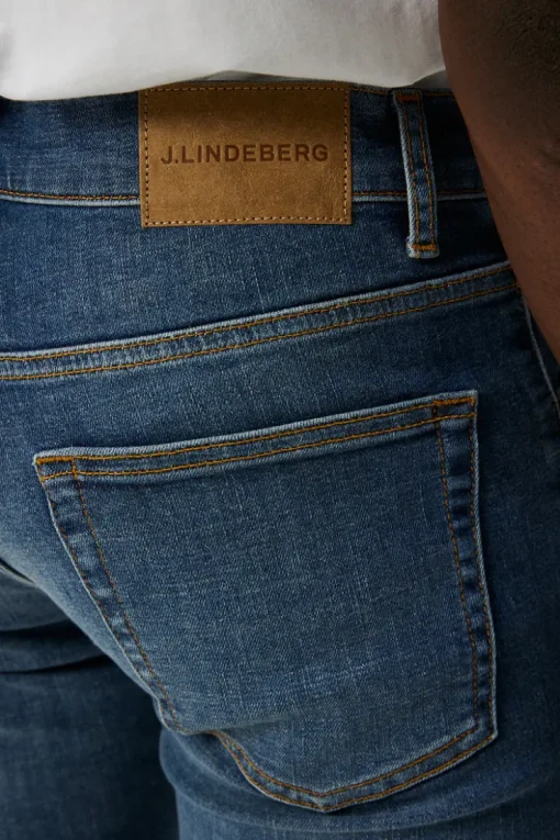 Jay Active Mid Indigo Jeans-J.Lindeberg Cheap