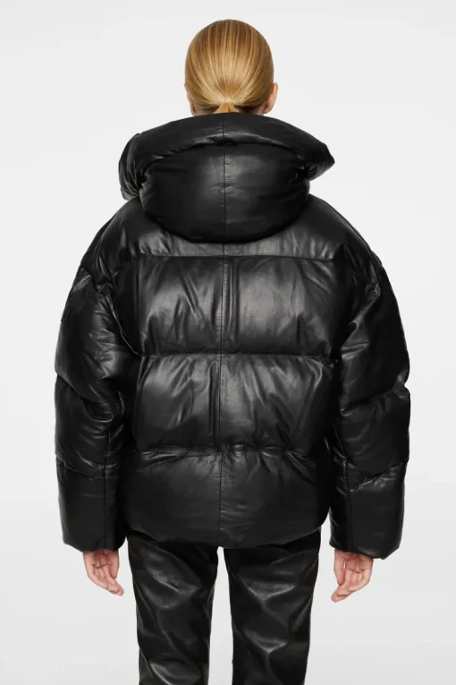 Jolene Leather Padded Jacket-J.Lindeberg New