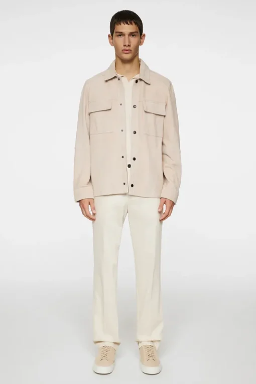 Wilden Suede Overshirt-J.Lindeberg Sale